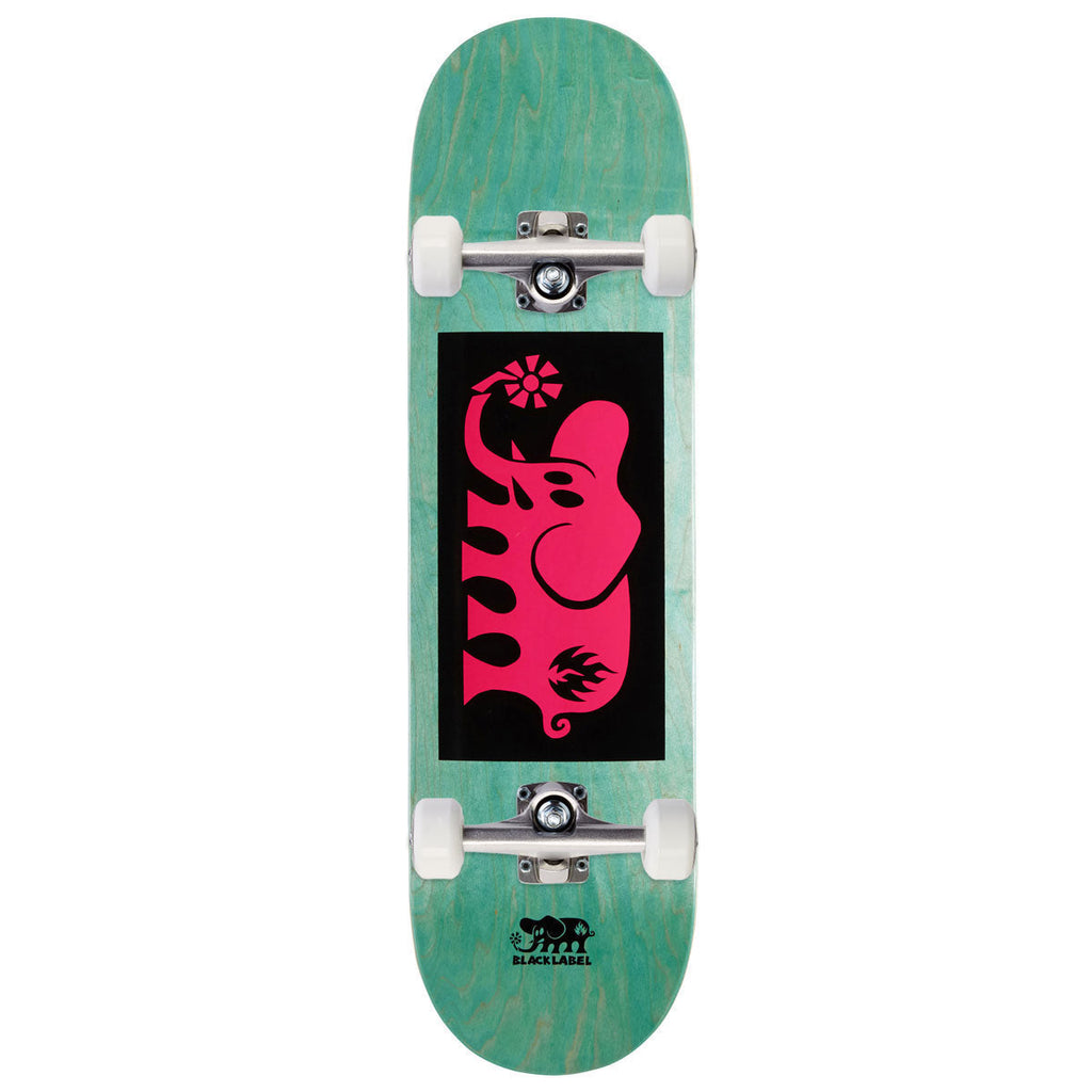 Black Label Elephant Block Skateboard Complete - Pink - 8.25"