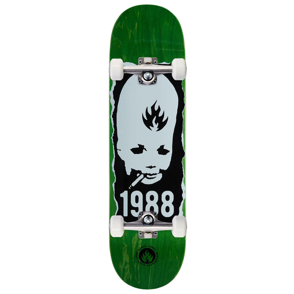 Black Label Thumbhead Torn Skateboard Complete - 8.25"