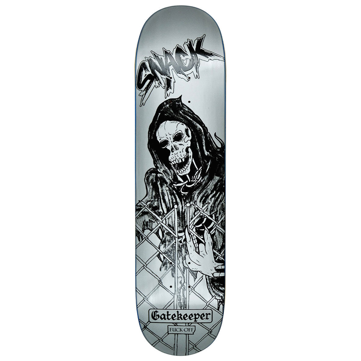 Snack Gatekeeper Skateboard Deck - Silver - 8.10"