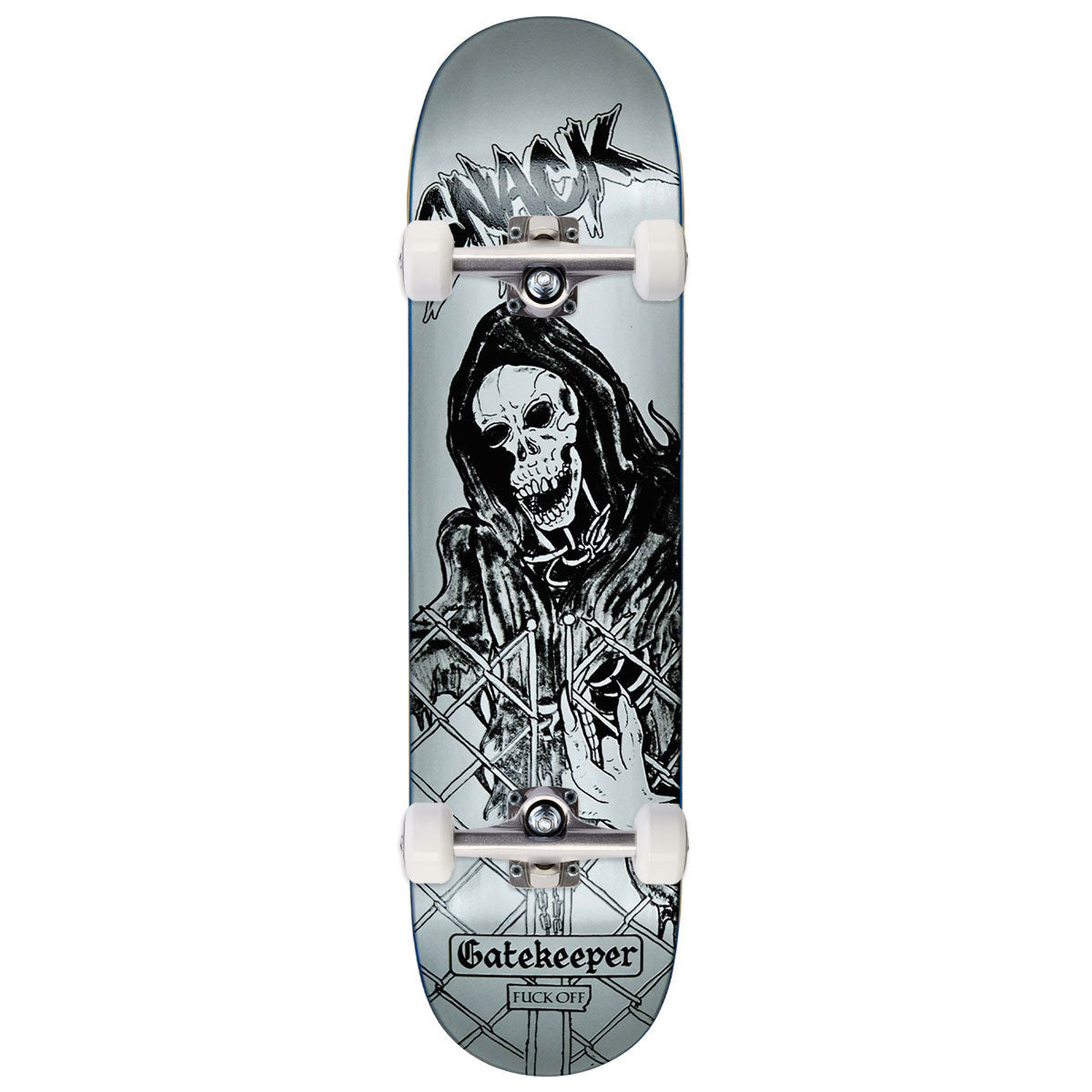 Snack Gatekeeper Skateboard Complete - Silver - 8.10"