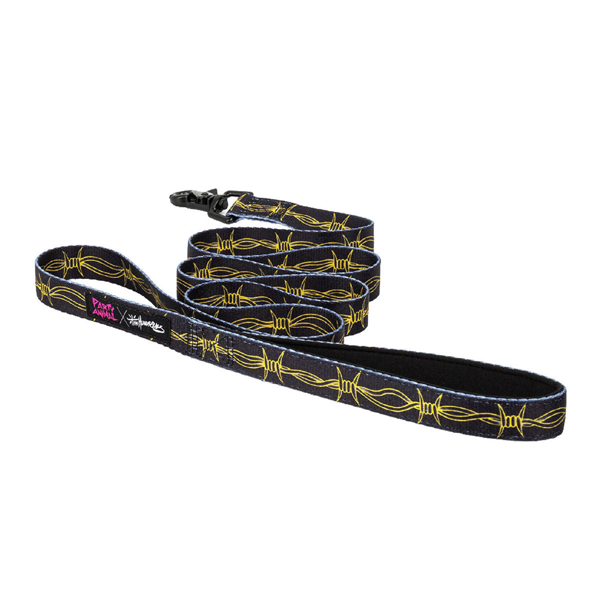 Party Animal x Tim Hendricks Barbwire Dog Leash - Black