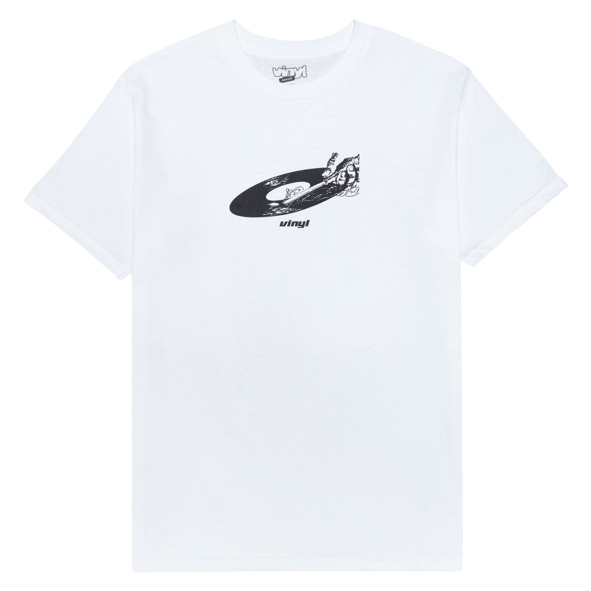 Vinyl Record T-Shirt - White