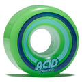 Acid Pods 86a Conical Skateboard Wheels - Green/Blue - 55mm