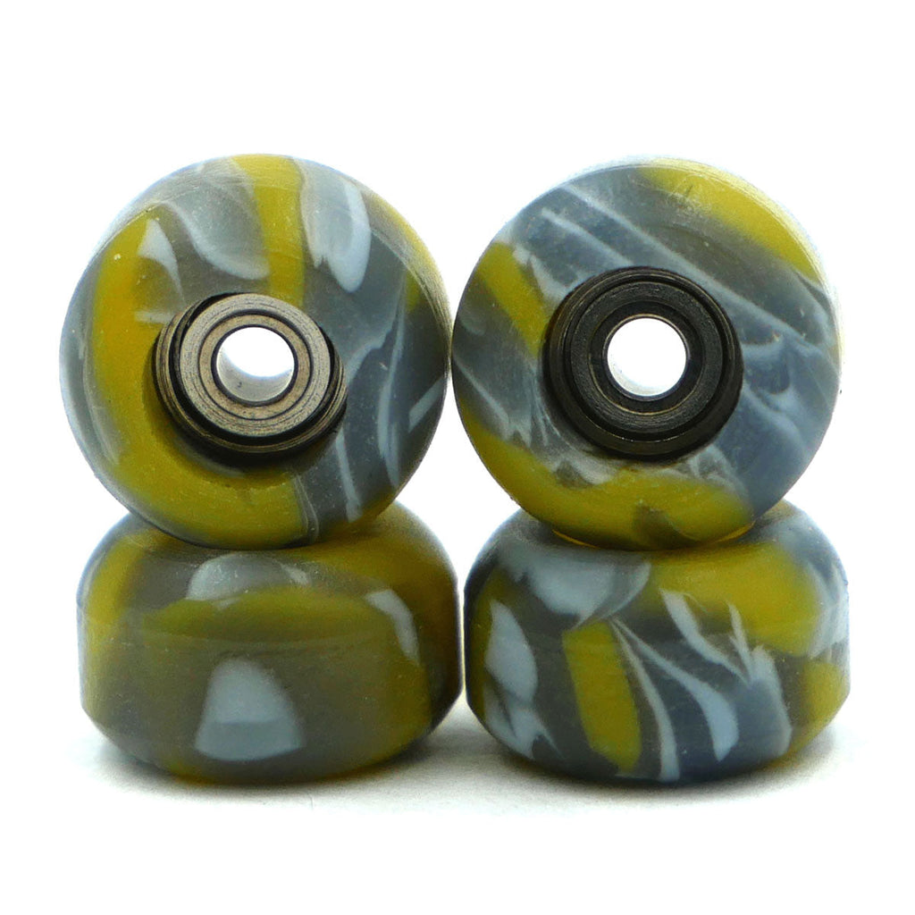 SlushCult Swirl Grom Fingerboard Wheels - Yellow