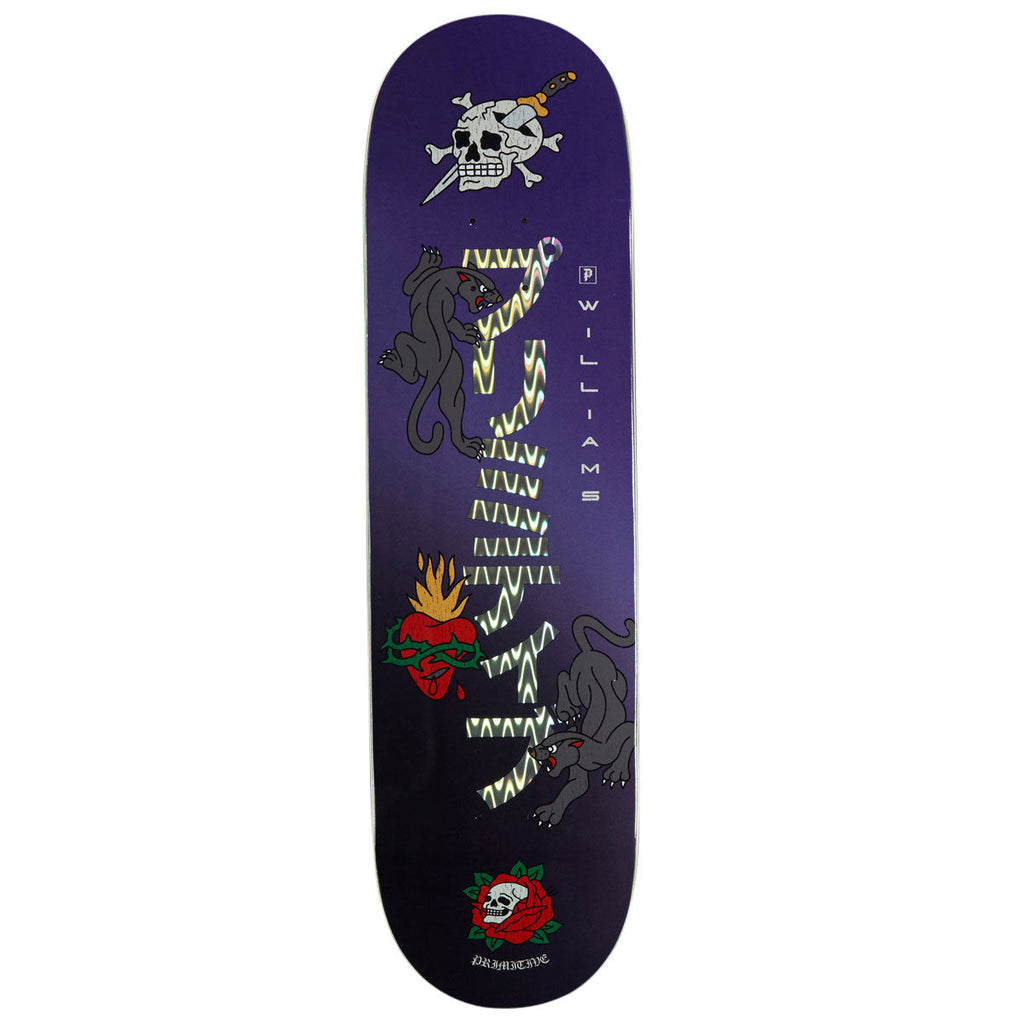 Primitive Williams Outsider Skateboard Deck - Purple - 8.50"