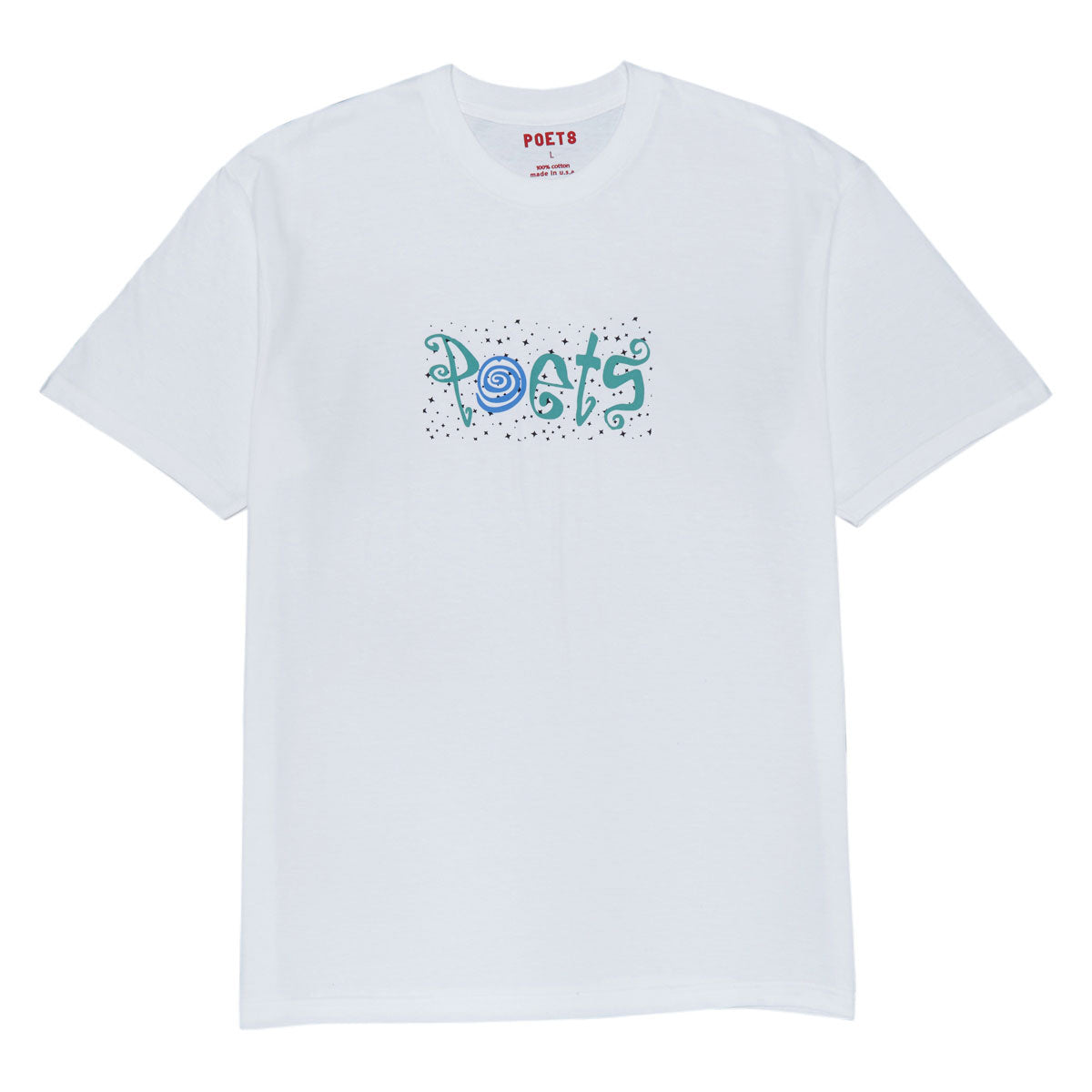 Poets Clique Screened T-Shirt - White