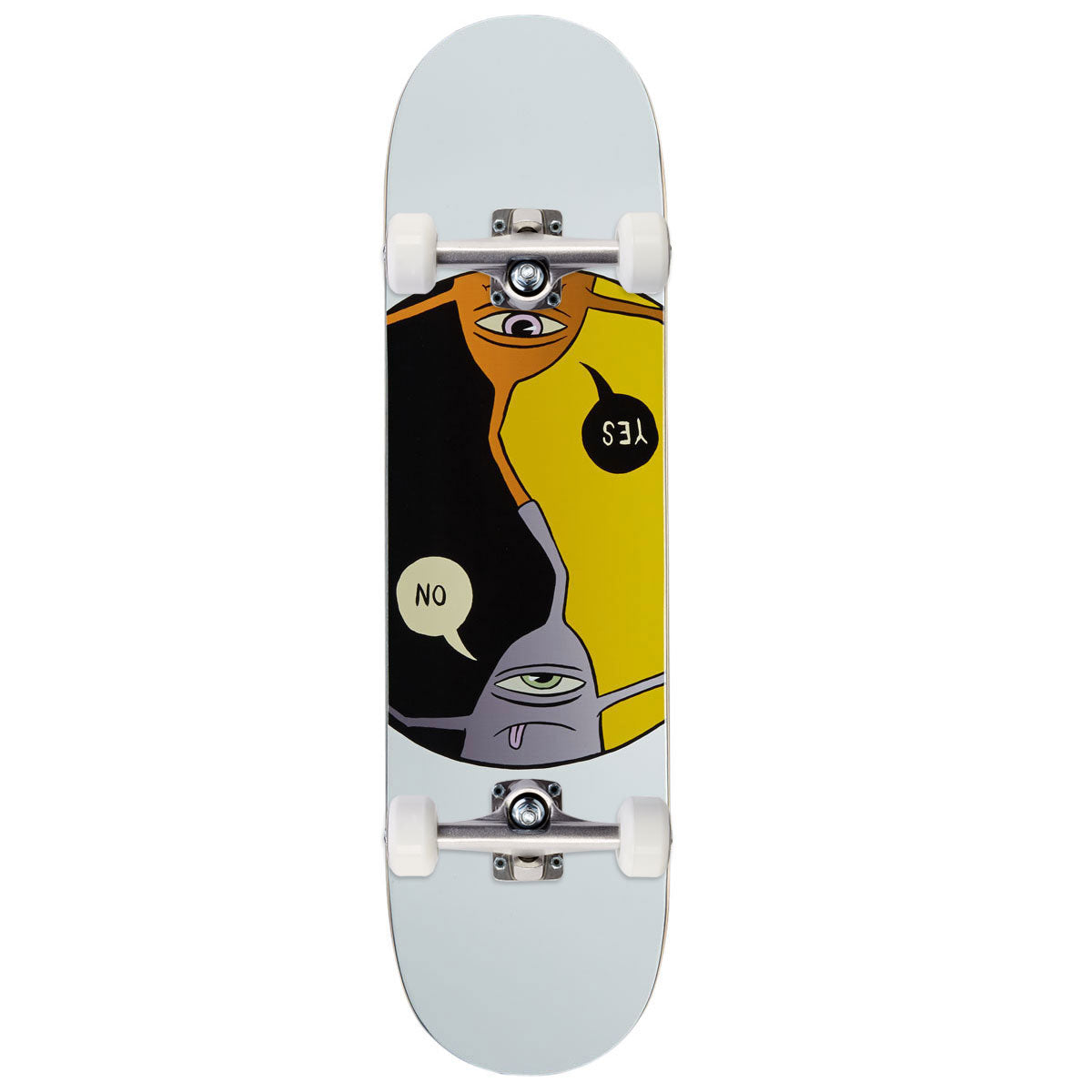 Toy Machine Yes/No Skateboard Complete - 8.25"