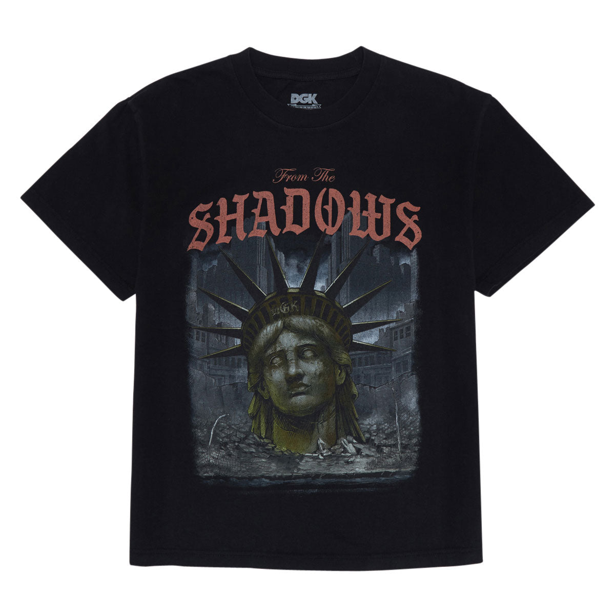 DGK Shadows Boxy Fit T-Shirt - Black