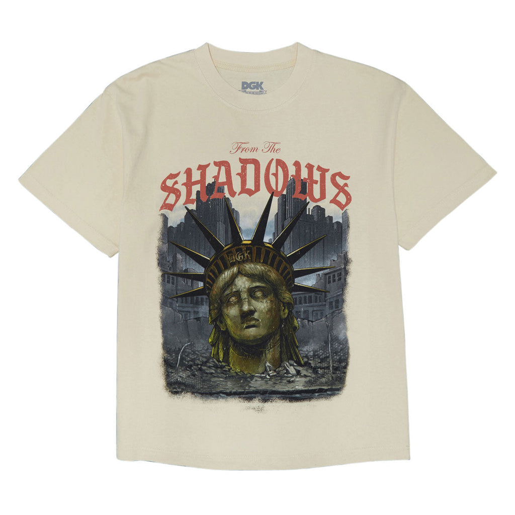 DGK Shadows Boxy Fit T-Shirt - Cream