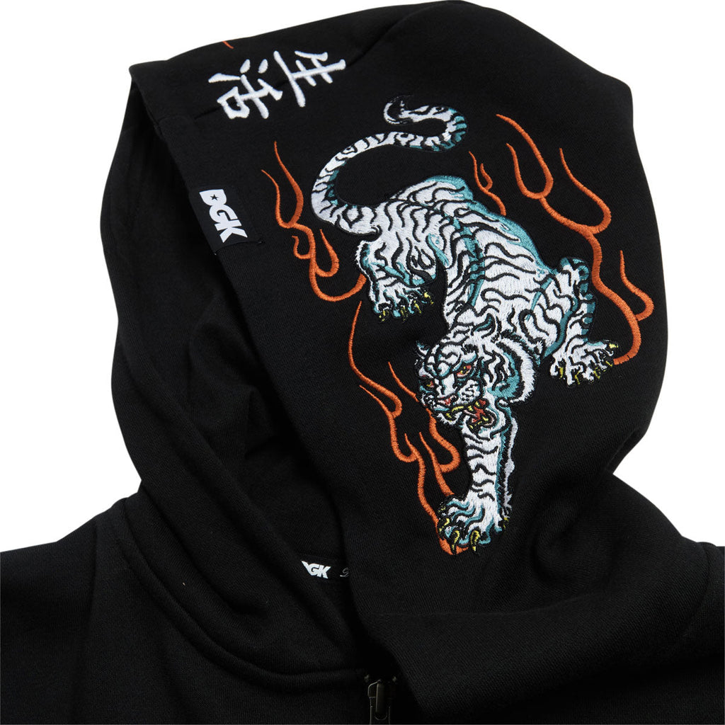 DGK Roamer Zip Up Hoodie - Black