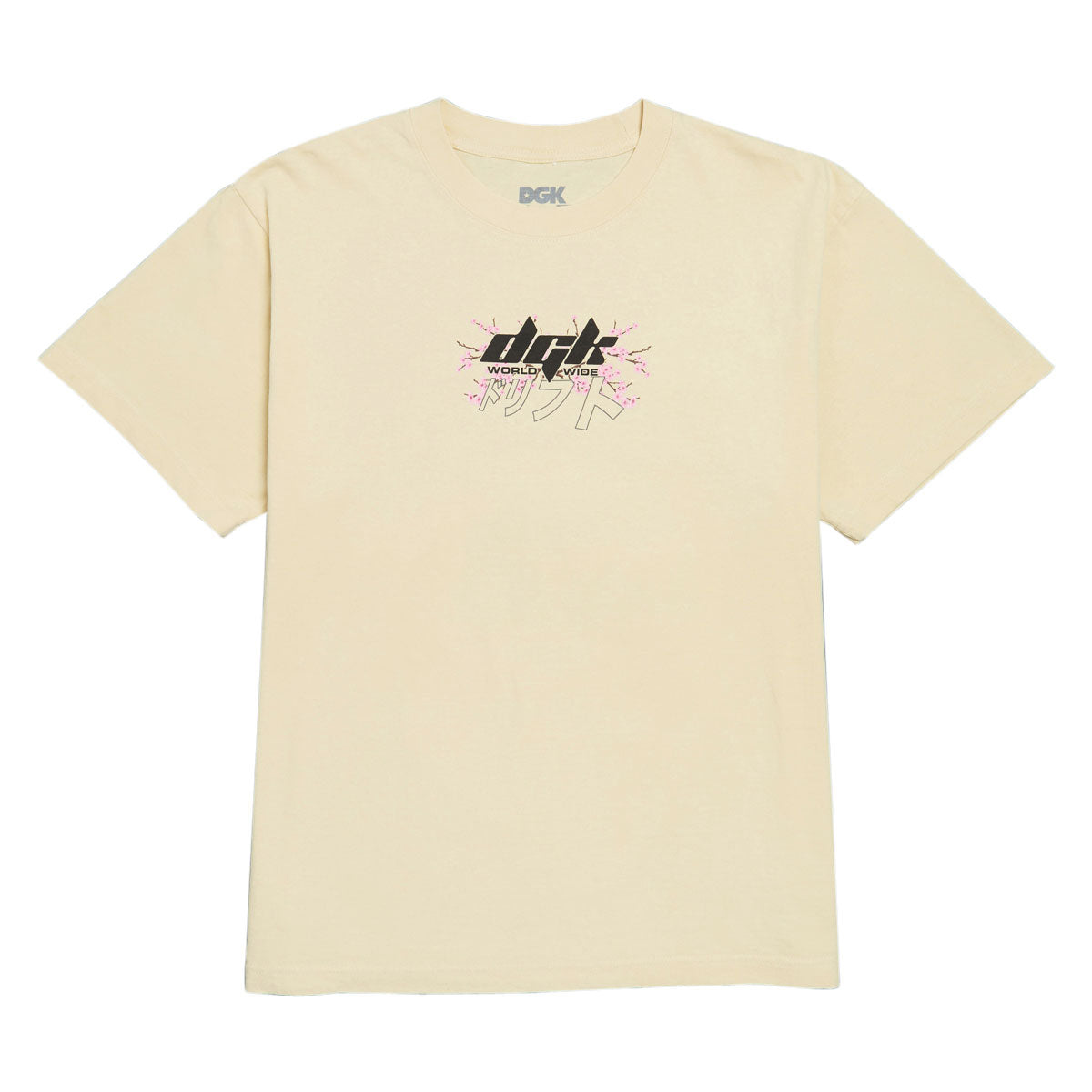 DGK Kanji Drift Boxy Fit T-Shirt - Cream