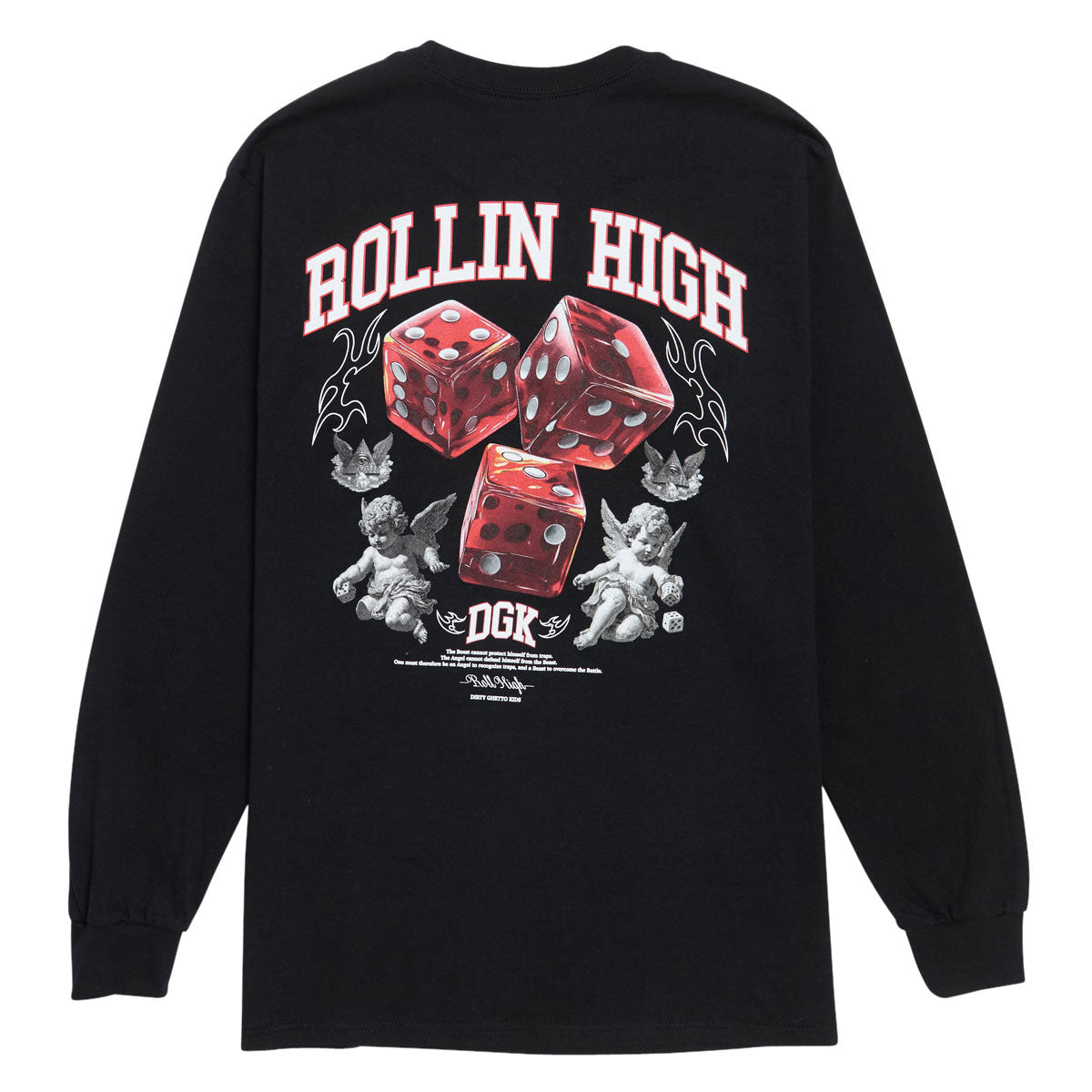 DGK No Traps Long Sleeve T-Shirt - Black