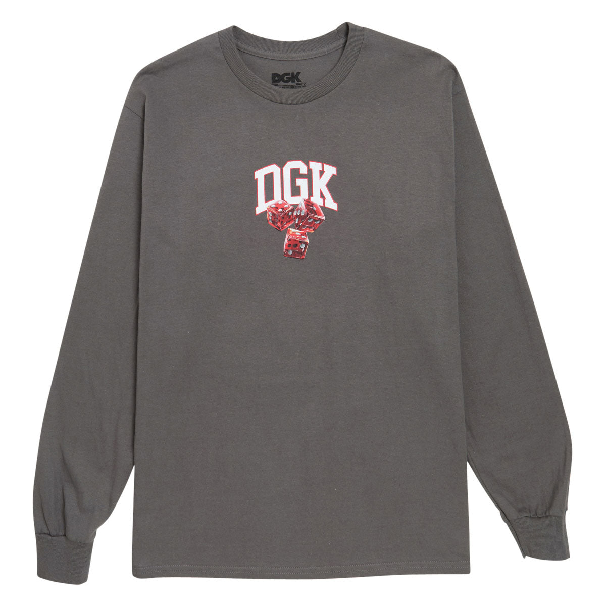 DGK No Traps Long Sleeve T-Shirt - Charcoal