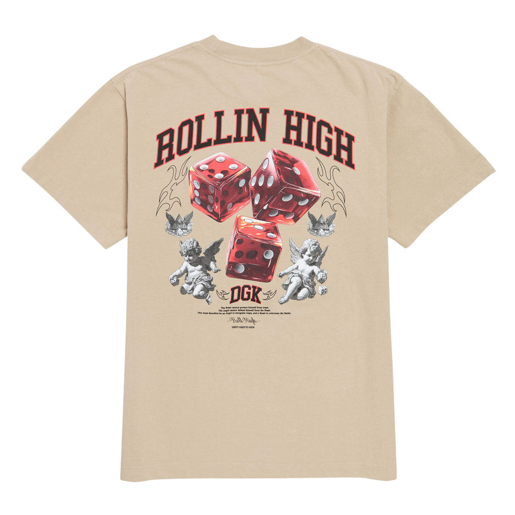 DGK No Traps Boxy Fit T-Shirt - Tan