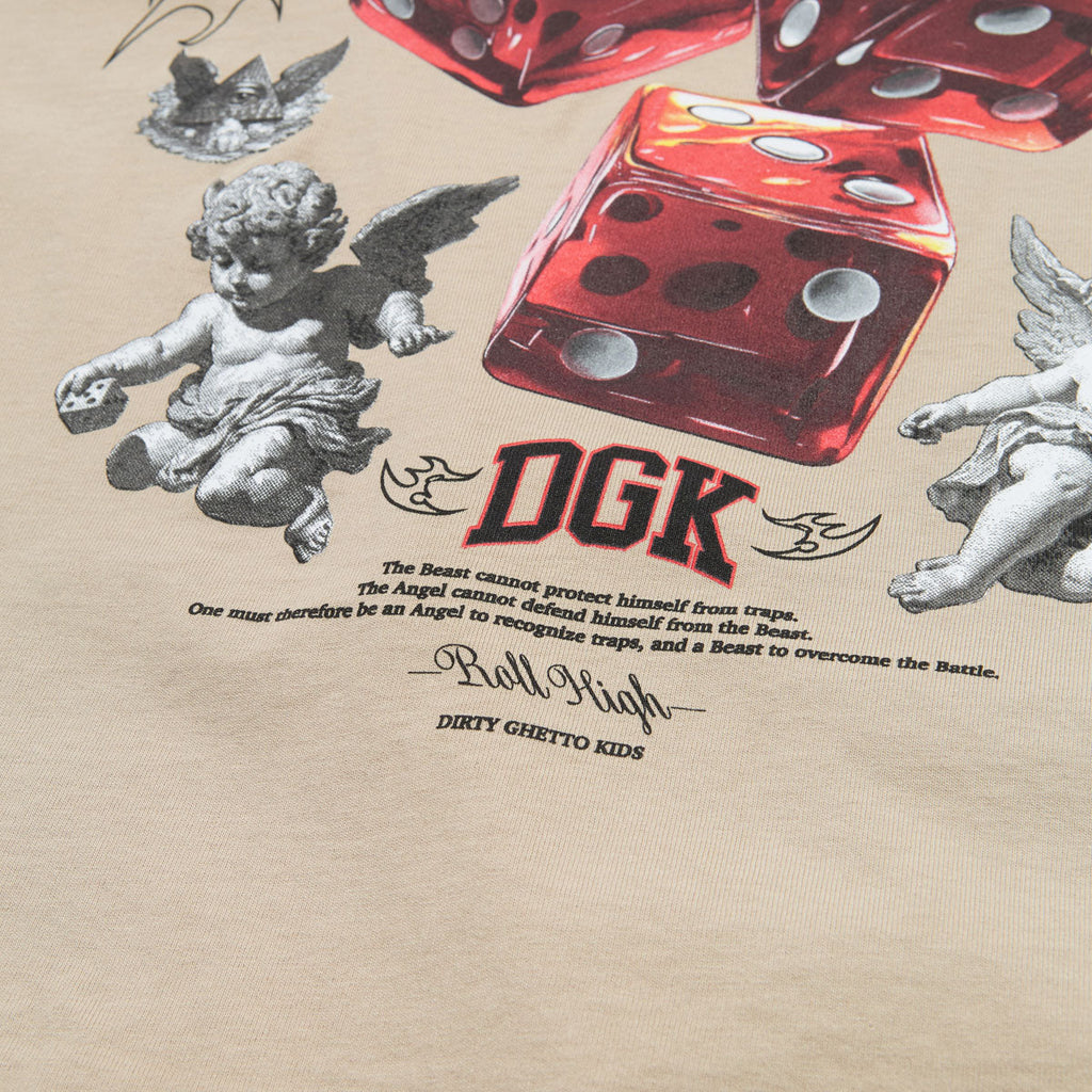 DGK No Traps Boxy Fit T-Shirt - Tan