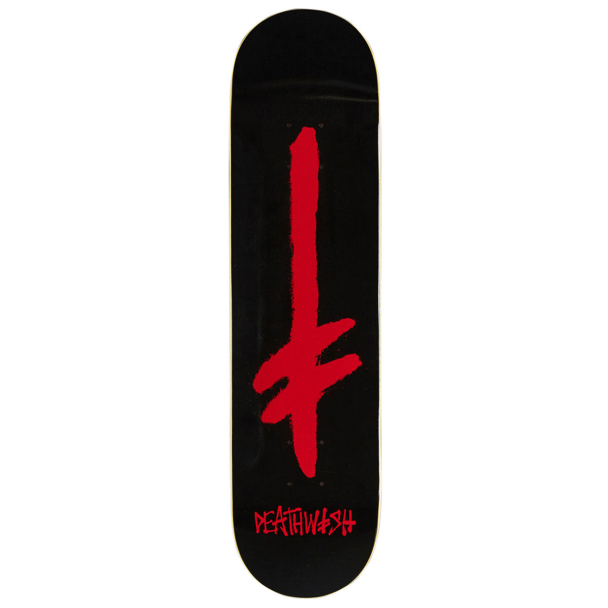 Deathwish Gang Spray Skateboard Deck - Black/Red - 7.75"