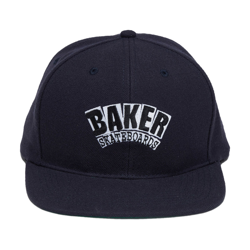 Baker Arch Logo Snapback Hat - Navy