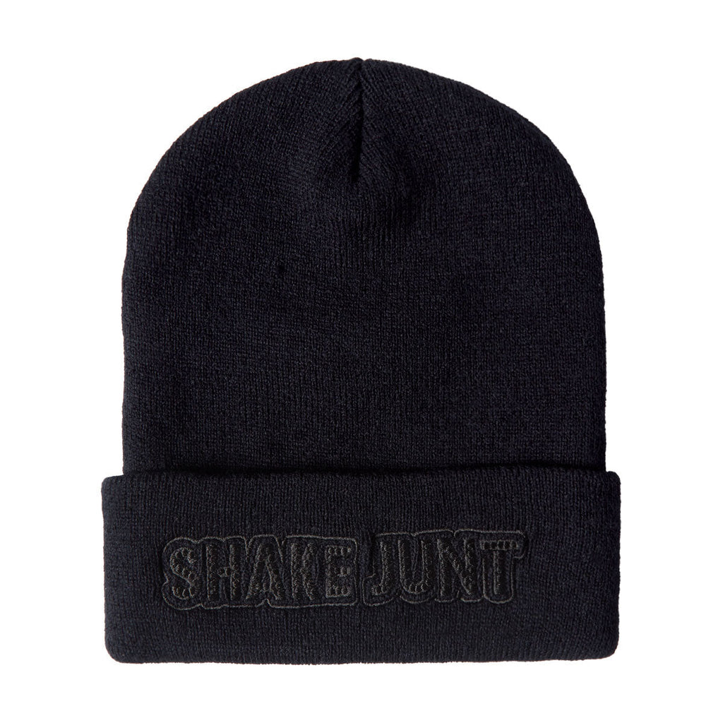Shake Junt Stretch Logo Beanie - Black