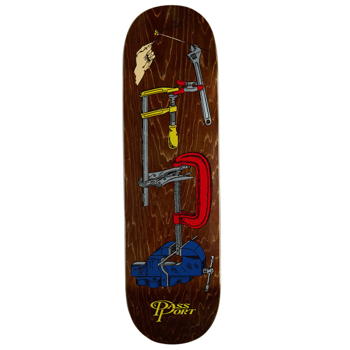 Passport Minimal Output Series Vice Grip Skateboard Deck - 8.874"