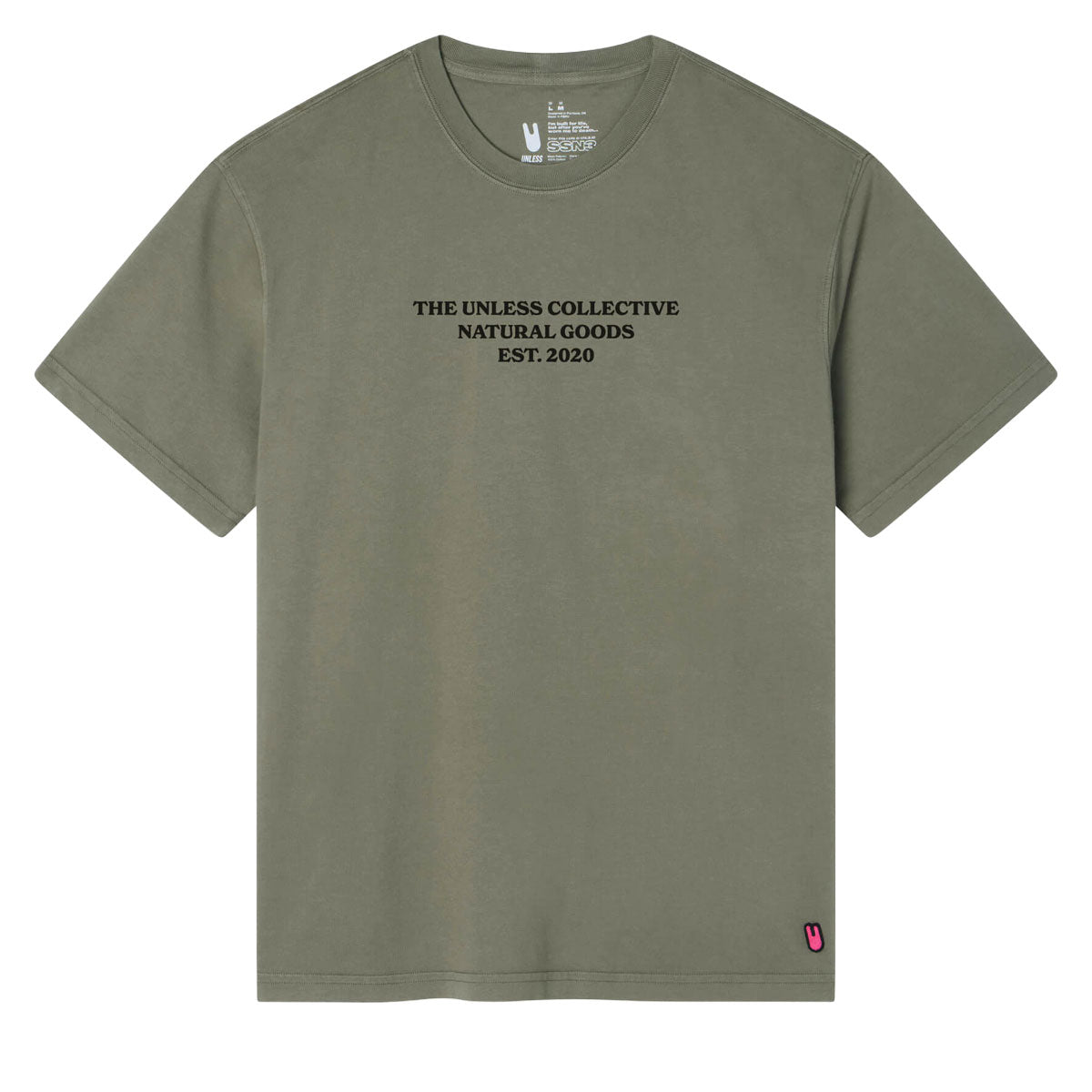 Unless Natural Goods T-Shirt - Olive Washed