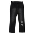 Passport Calligraphy Workers Club Straight Leg Jeans - Faded Wash Black