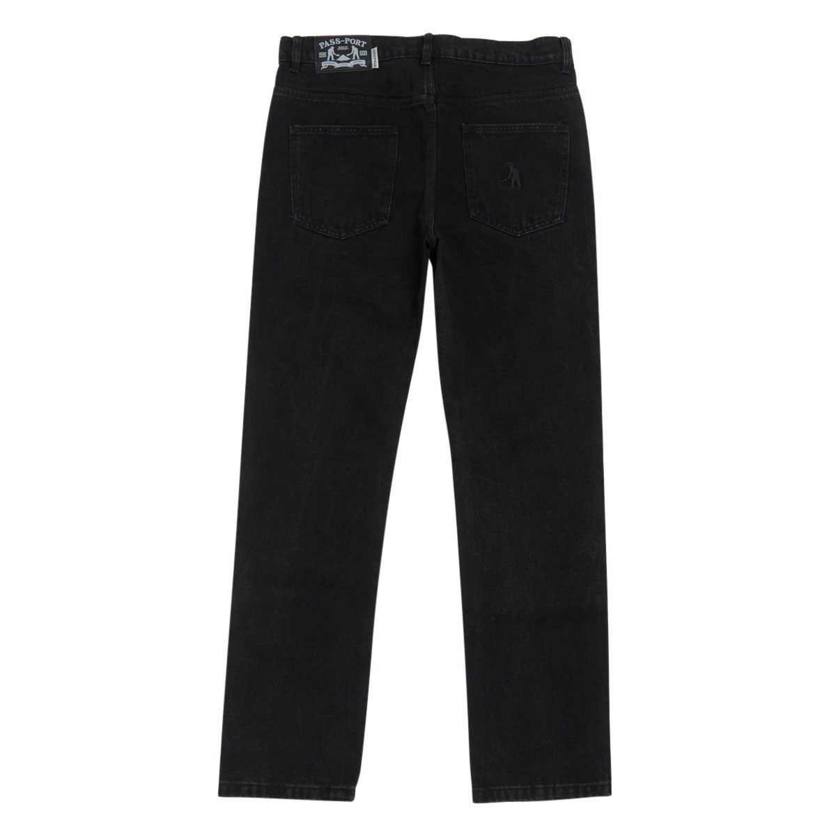 Passport Calligraphy Workers Club Straight Leg Jeans - Faded Wash Black