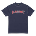 Passport Official Contrast T-Shirt - Washed Navy