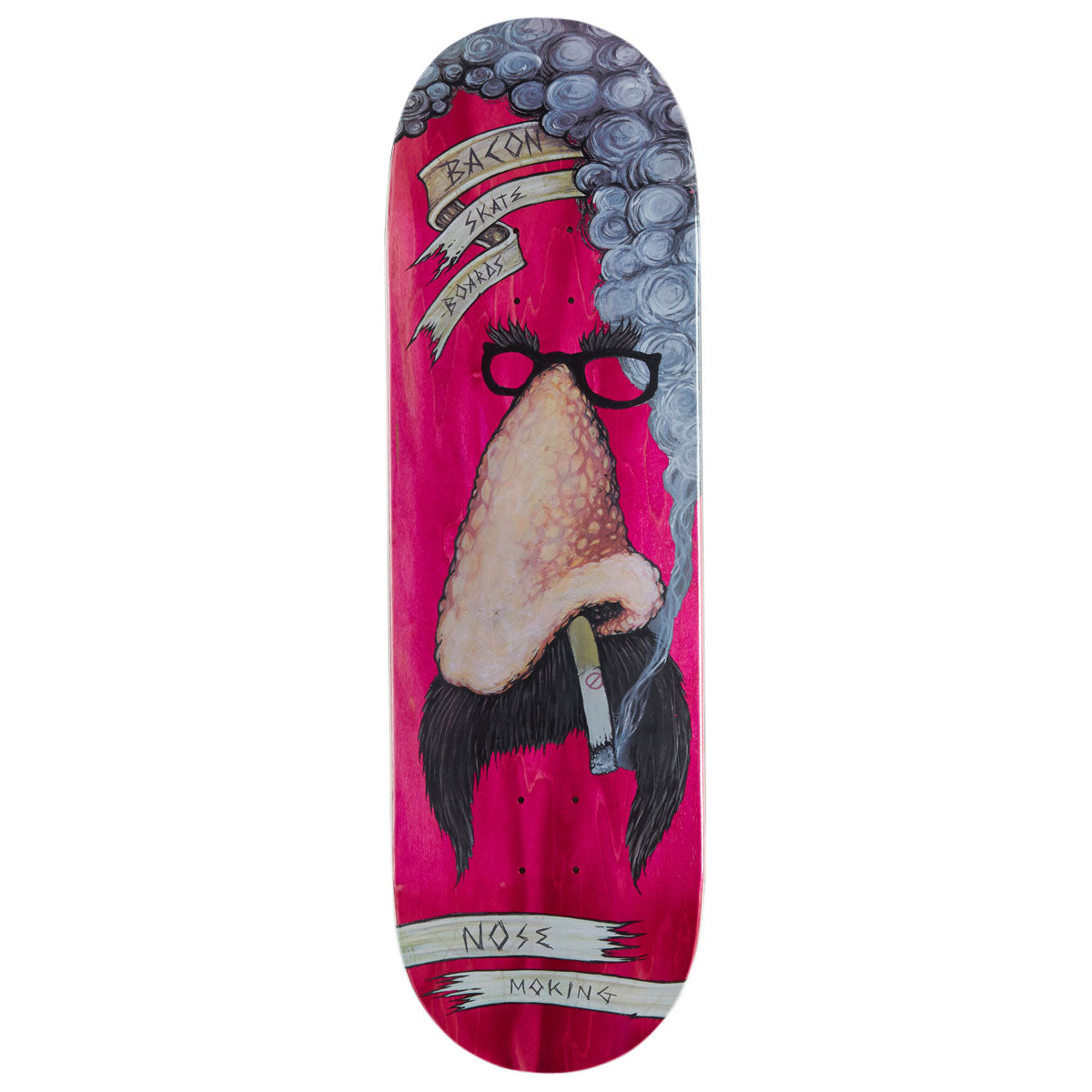 Bacon Nose Moking Skateboard Deck - 9.50"