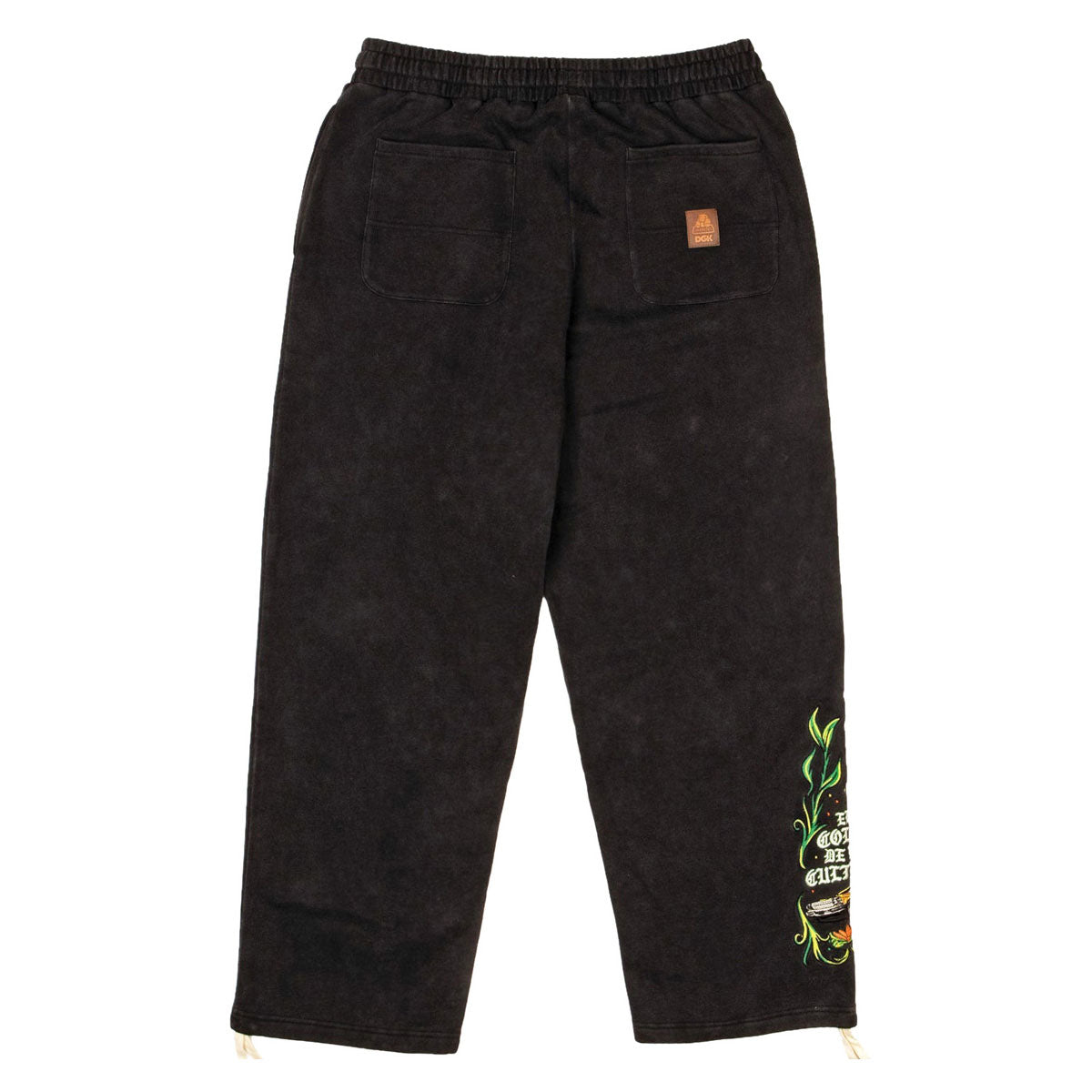 DGK x Jarritos Sabor Fleece Sweatpants - Washed Black