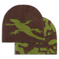 CCS Reversible Amphibian Skully Beanie - Green/Brown