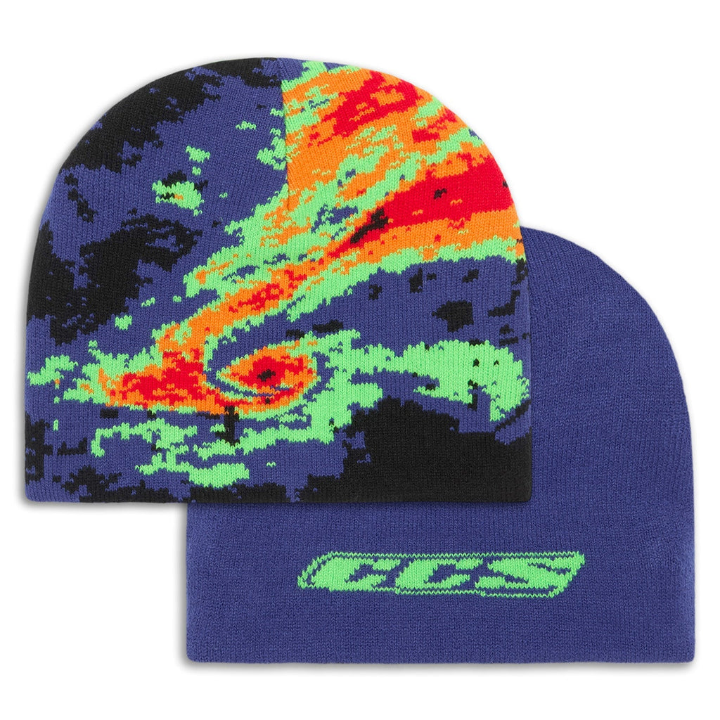CCS Reversible Forecast Skully Beanie - Hurricane Blue