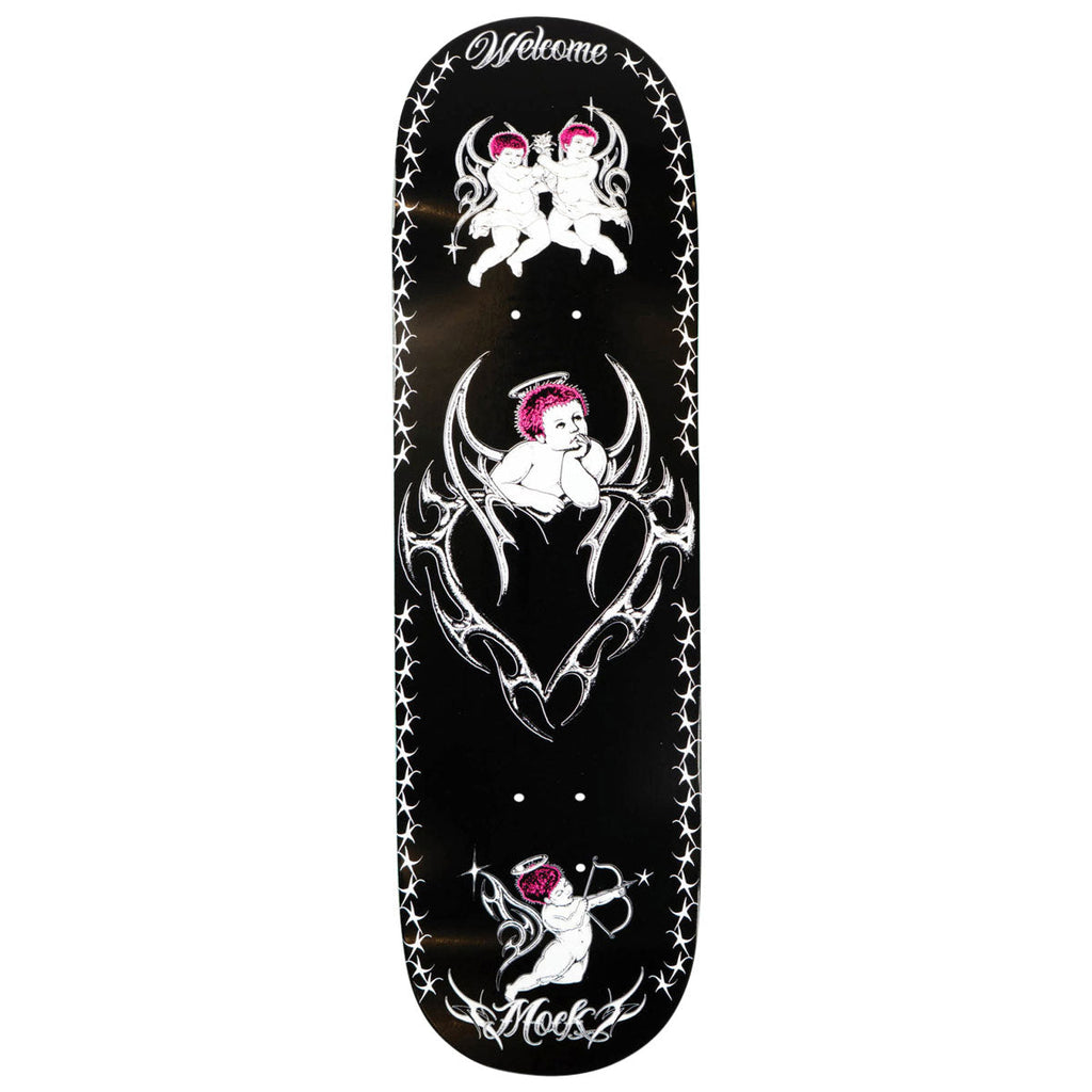Welcome Cherubs Evan Mock On Island Skateboard Deck - Black/White - 8.38"