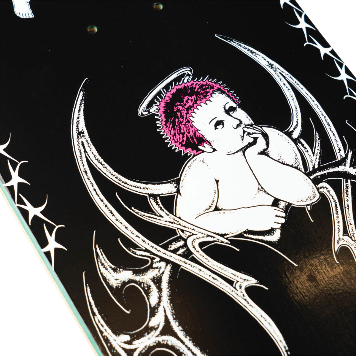Welcome Cherubs Evan Mock On Island Skateboard Complete - Black/White - 8.38"