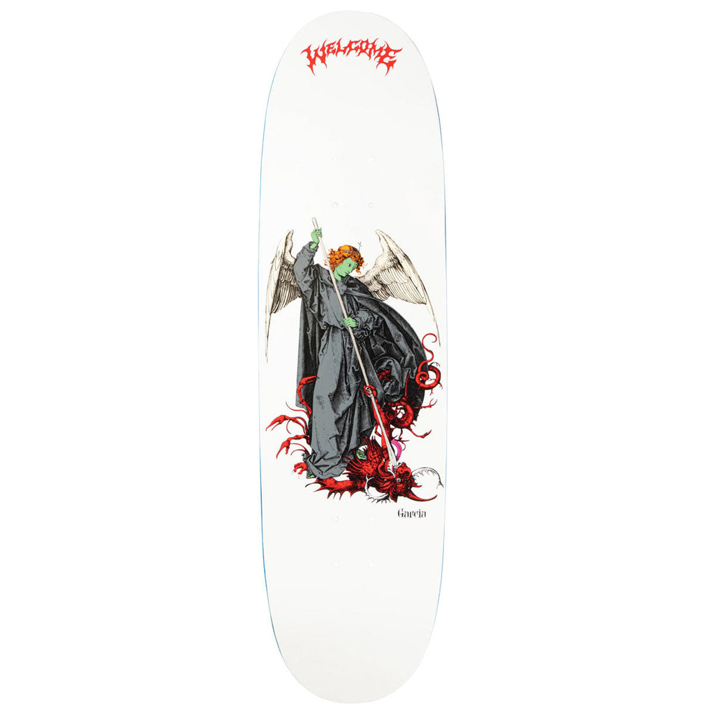 Welcome Spear Nick Garcia On Son Of Boline Skateboard Deck - White/Red - 8.80"