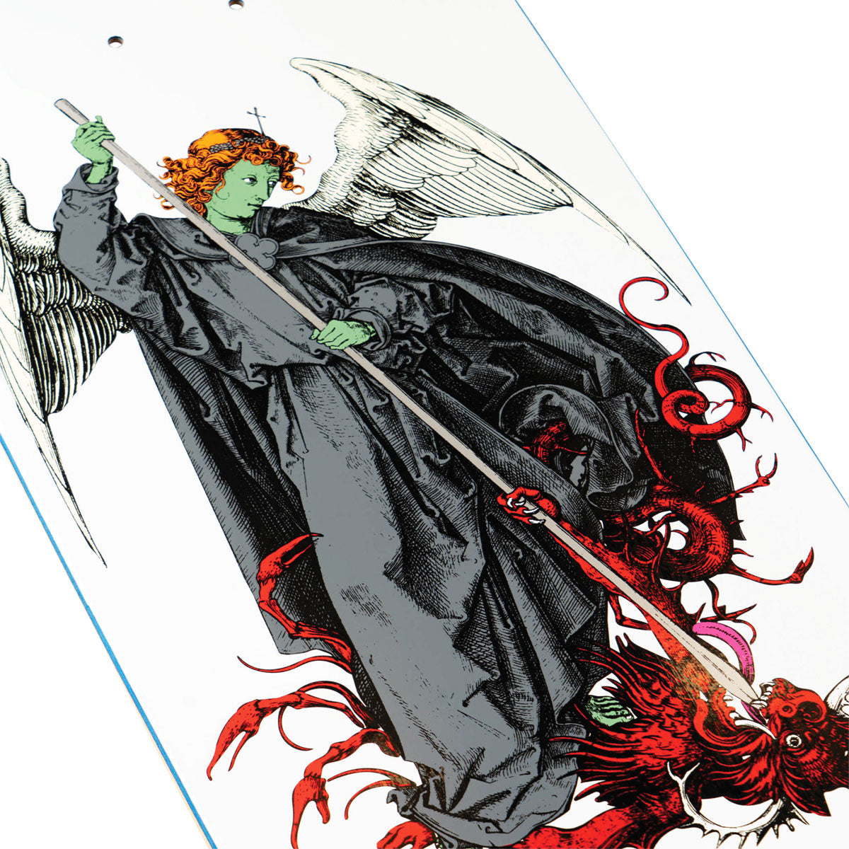 Welcome Spear Nick Garcia On Son Of Boline Skateboard Deck - White/Red - 8.80"