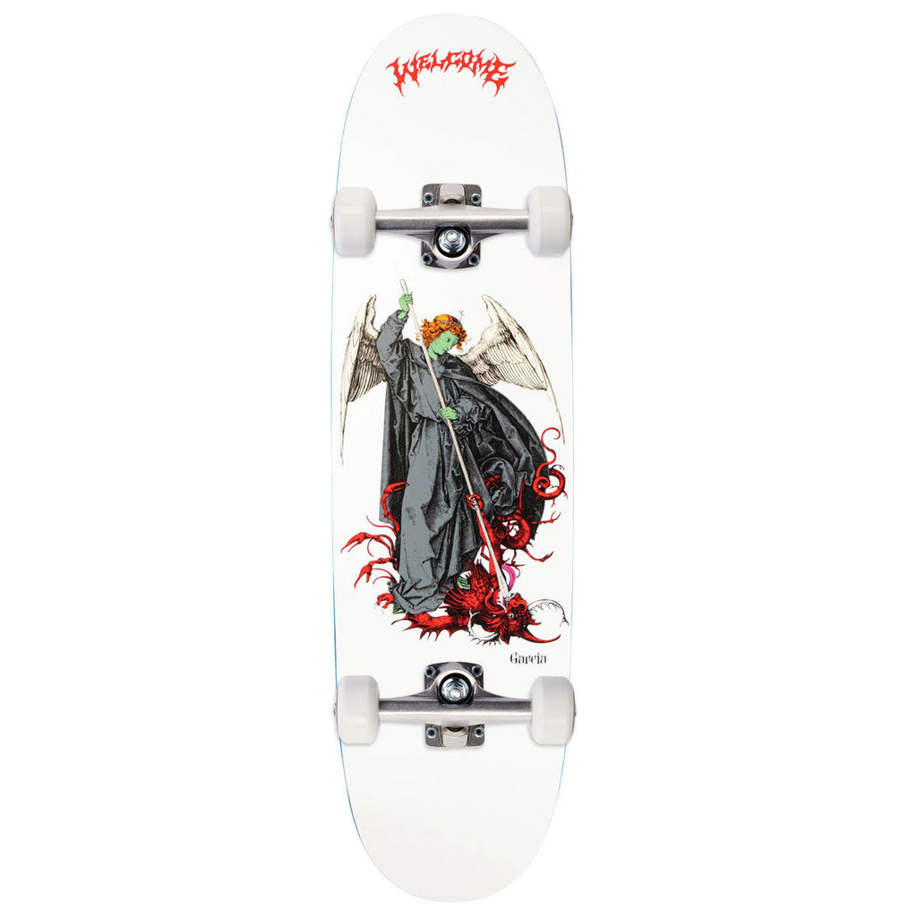 Welcome Spear Nick Garcia On Son Of Boline Skateboard Complete - White/Red - 8.80"