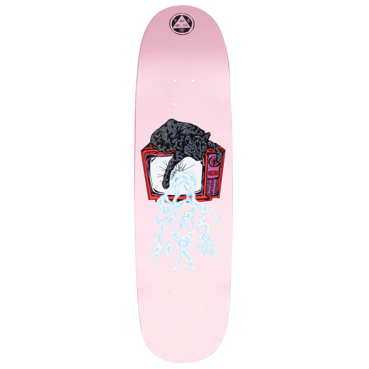 Welcome Static Nora Vasconcellos On Sphynx Skateboard Deck - Pink - 8.80"