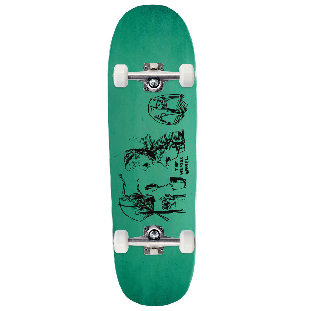 The Heated Wheel Mid July Skateboard Complete - 9.25"