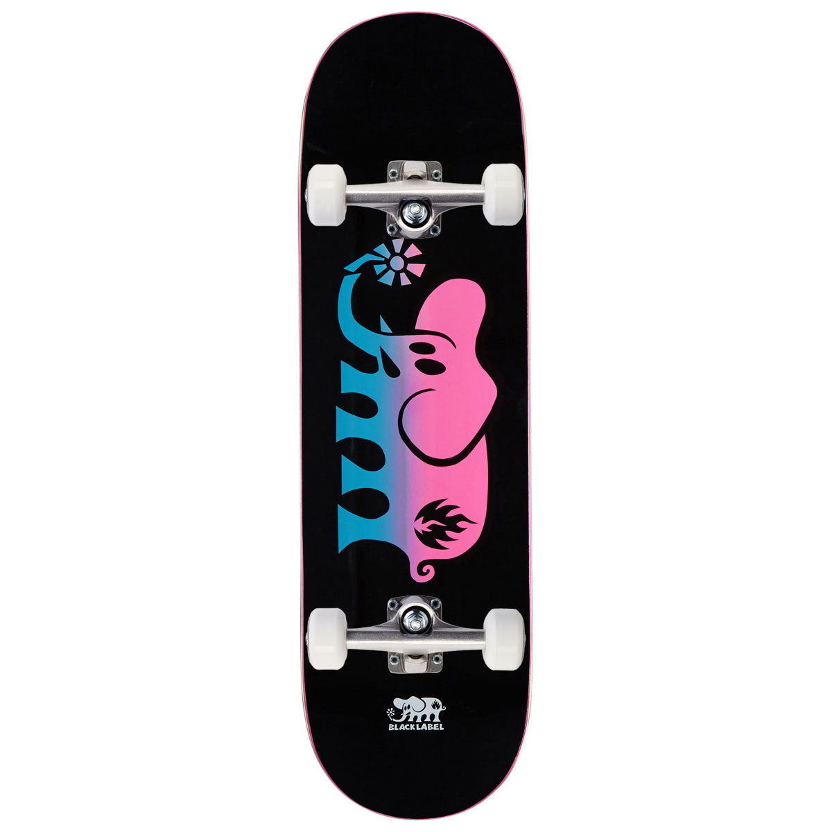 Black Label Elephant Fade Skateboard Complete - 9.00"