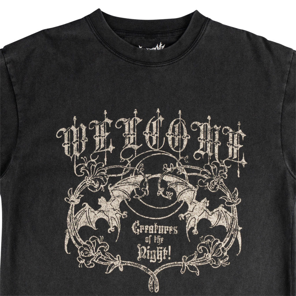 Welcome Night Creature T-Shirt - Vintage Black