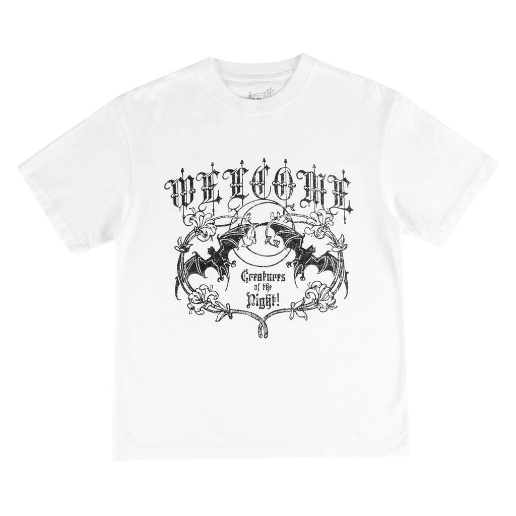 Welcome Night Creature T-Shirt - White