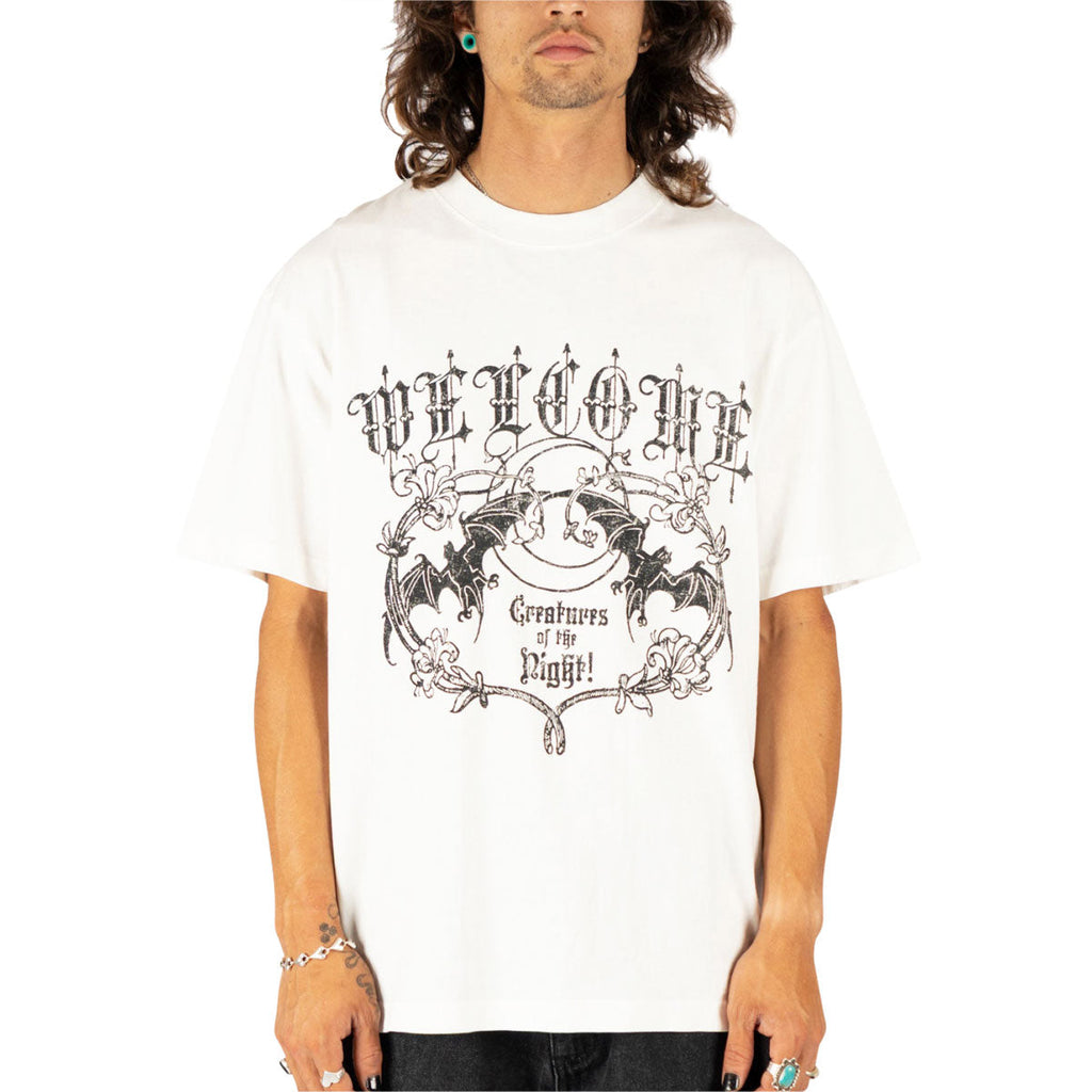 Welcome Night Creature T-Shirt - White