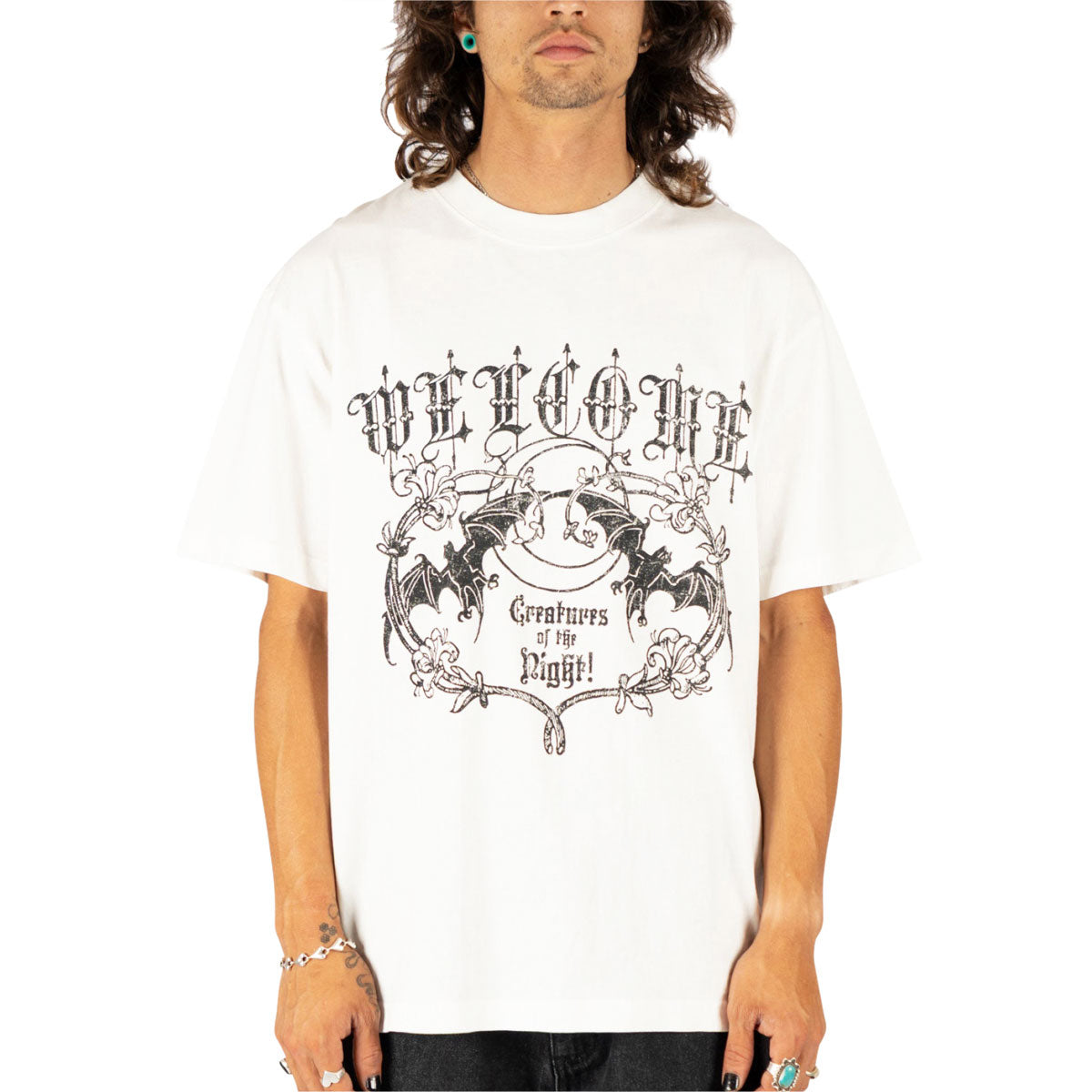 Welcome Night Creature T-Shirt - White