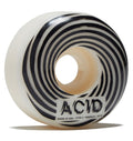 Acid Swirl Type A 101a Skateboard Wheels - White - 54mm