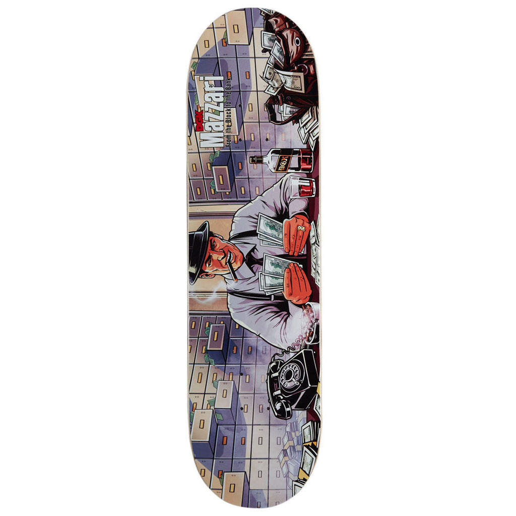 DGK Block To The Bank Mazzari Twin Tail Skateboard Deck - 8.25"
