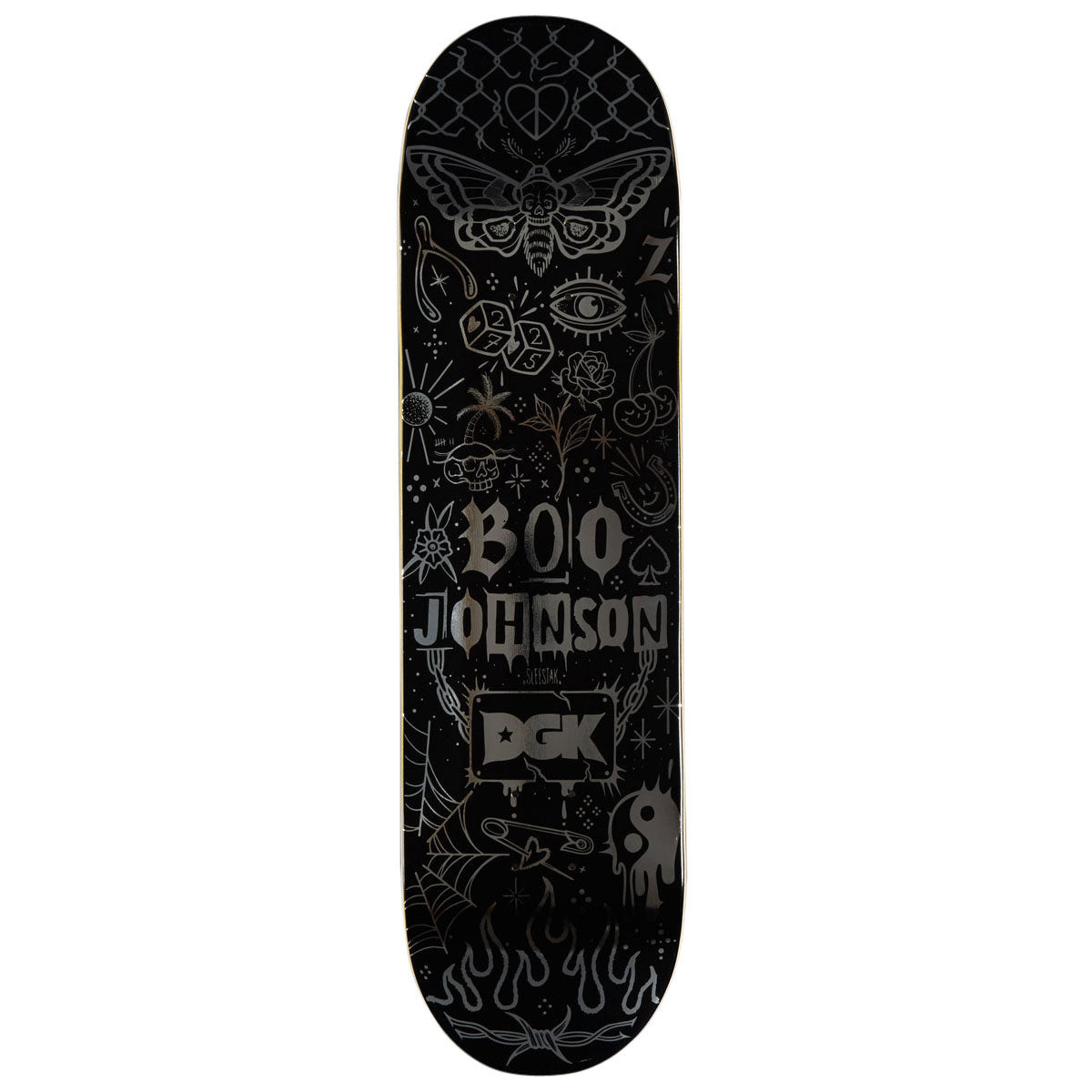 DGK x Sleestak Boo Tattoos Skateboard Deck - 8.25"