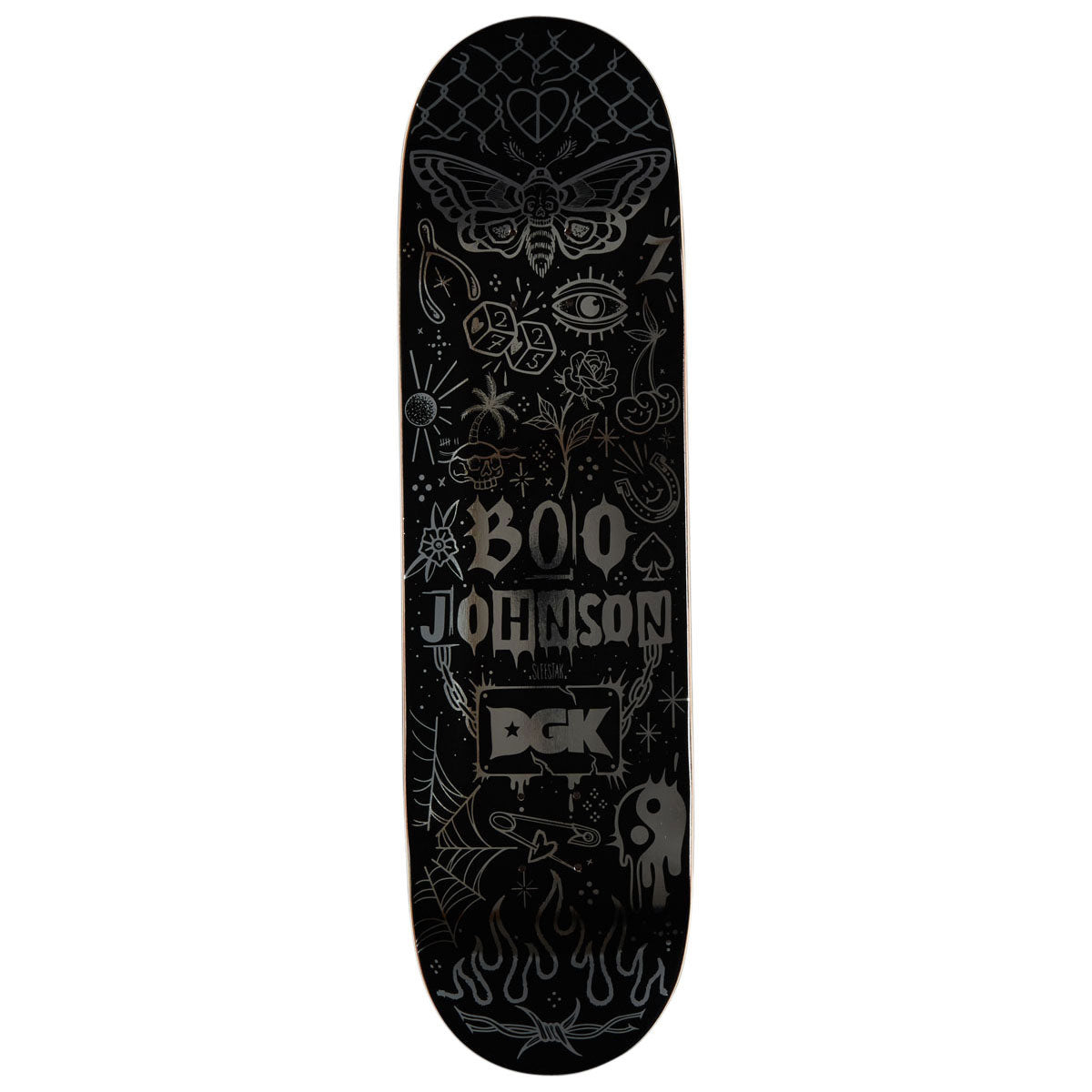 DGK x Sleestak Boo Tattoos Skateboard Deck - 8.50"
