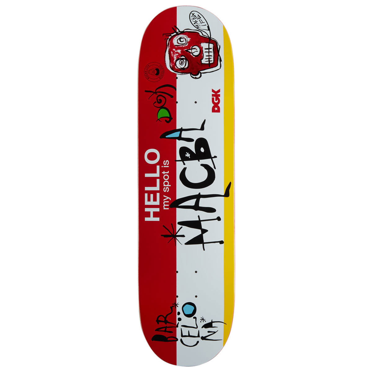 DGK My Spot Is MACBA Skateboard Deck - 8.38"