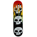 Zero 3 Skull Flames Skateboard Deck - 8.25"