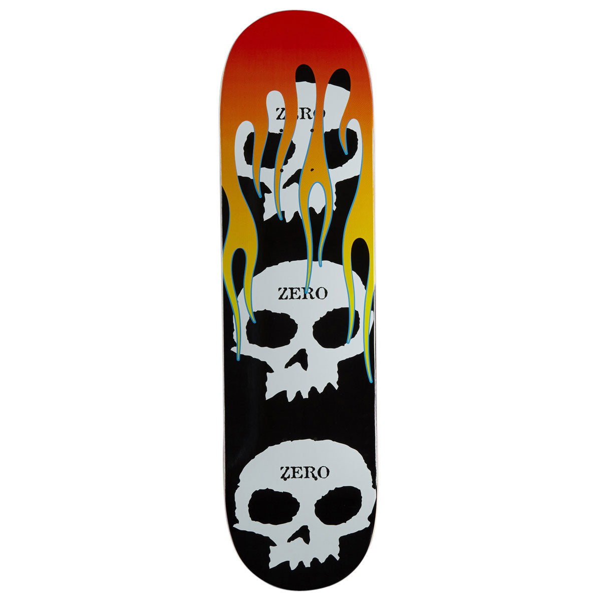 Zero 3 Skull Flames Skateboard Deck - 8.50"